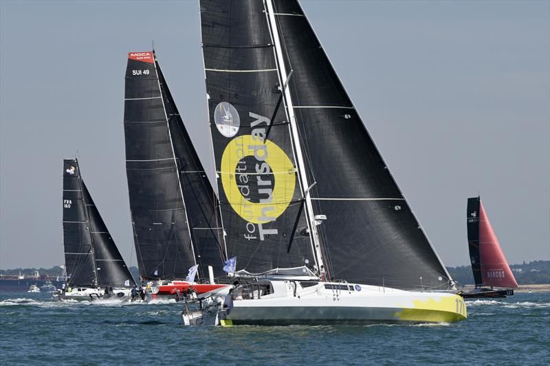 Andrea Fornaro's Class40 Influence was the first in class to round No Man's Land Fort in the Sevenstar Round Britain & Ireland Race - photo © Rick Tomlinson / RORC