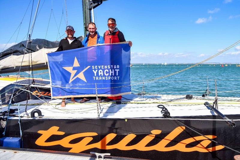 Team Tquila dockside after completing the race in just over 13 days photo copyright James Tomlinson / RORC taken at Royal Ocean Racing Club and featuring the Class 40 class