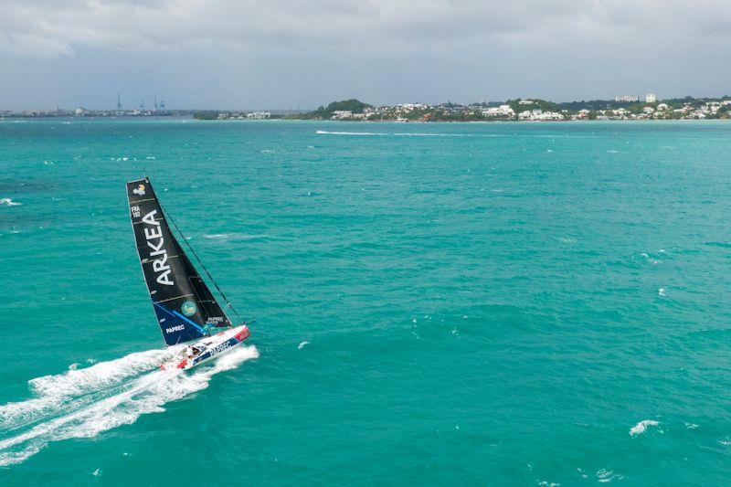 Yoann Richomme wins the Class 40 division in the Route du Rhum-Destination Guadeloupe photo copyright Alexis Courcoux taken at  and featuring the Class 40 class