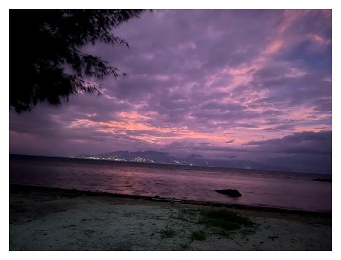 Looking back at Tahiti from Moorea - GryphonSolo2 - photo © Joe Harris