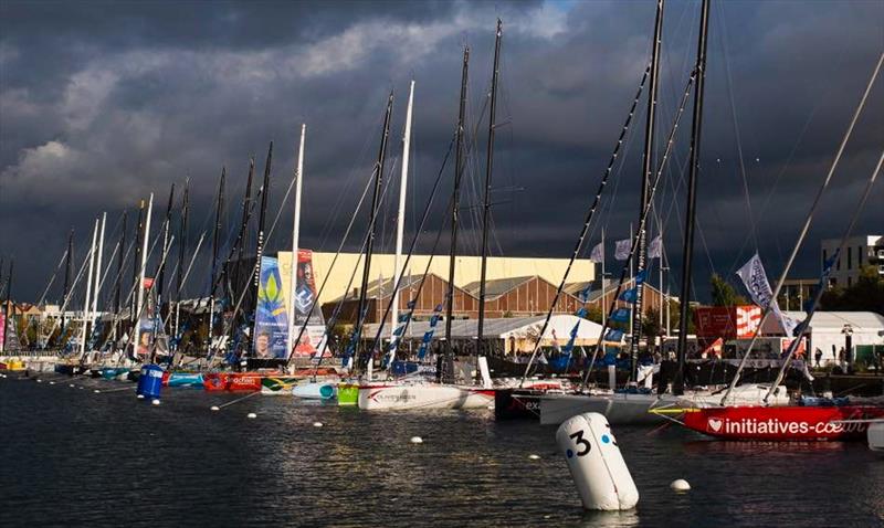Advancing storm front, Lorient -Transat Jacques Vabre photo copyright Transat Jacques Vabre taken at Yacht Club de France and featuring the Class 40 class