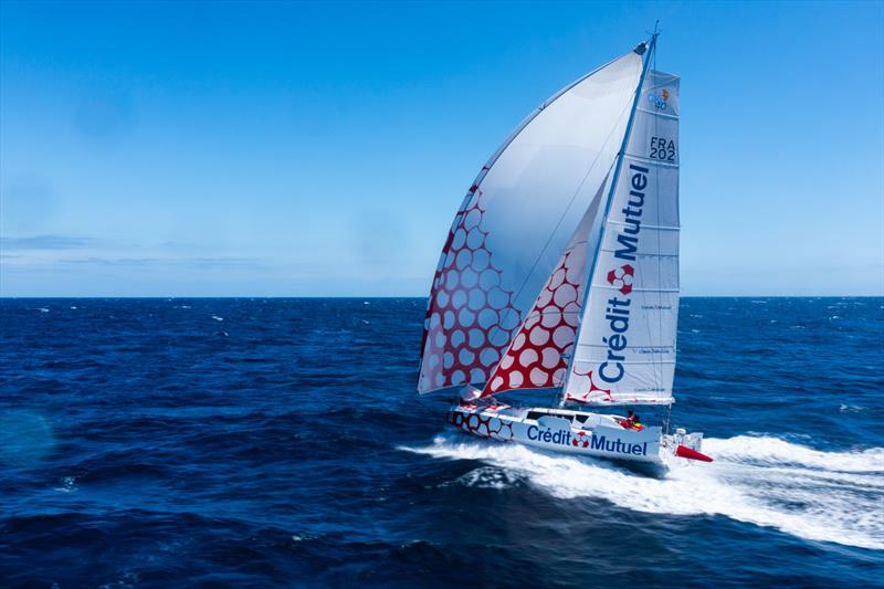 Credit Mutuel photo copyright Qaptur / Crédit Mutuel taken at  and featuring the Class 40 class