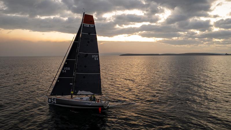 First Light arrives into Hobart with Coel Brauer and Elizabeth Tucker on board after epic trip from Spain photo copyright Clint Taylor/Za Ocean Racing taken at  and featuring the Class 40 class