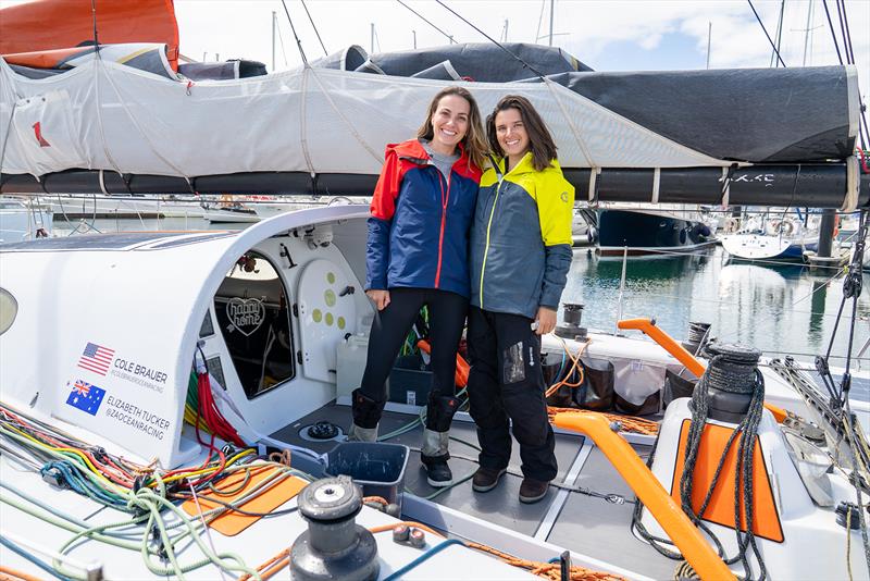 Elizabeth Tucker (left) and Cole Brauer in Hobart - photo © Elizabeth Tucker