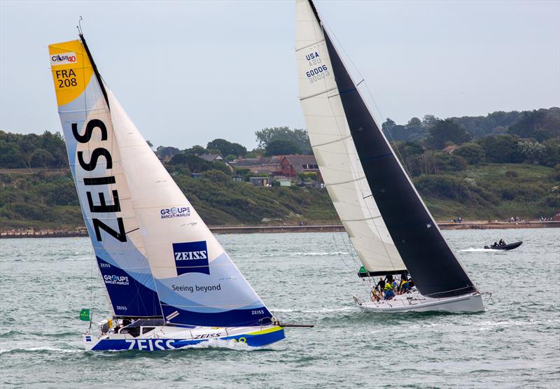 100th Rolex Fastnet Race Start photo copyright Martin Augustus / www.sailingimages.co.uk taken at Royal Ocean Racing Club and featuring the Class 40 class