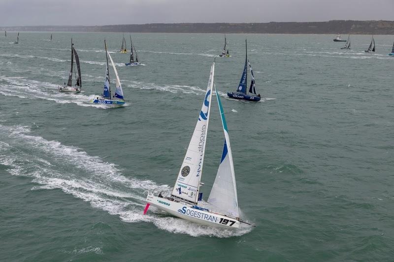 Class 40 Seafrigo - Sogestran at the start of the Transat Café L'or Le Havre Normandie 2025 photo copyright Jean-Marie Liot / Alea taken at  and featuring the Class 40 class
