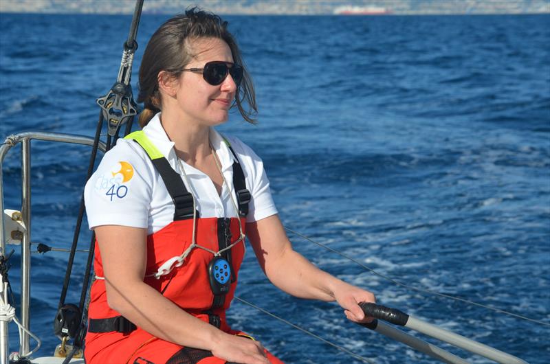 Co-skipper Ambre Hasson sailing aboard Class40 #89 - photo © Ambre Hasson Collection