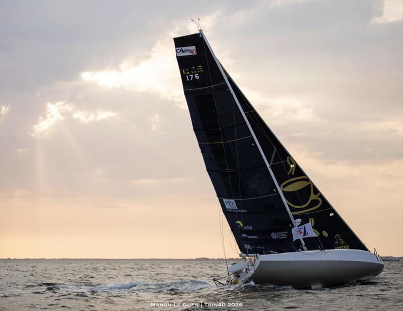 Olympian Pierre Le Boucher and William Hill will race double-handed in the Class40 Penfret in the RORC Round Britain and Ireland Race photo copyright Manon Le Guen / Trin40 2026 taken at Royal Ocean Racing Club and featuring the Class 40 class
