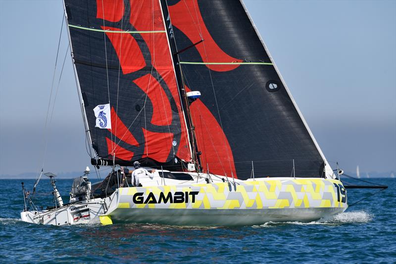 Gambit stays close in the Class40 dogfight in the 2026 RORC Round Britain and Ireland Race - photo © Rick Tomlinson / RORC