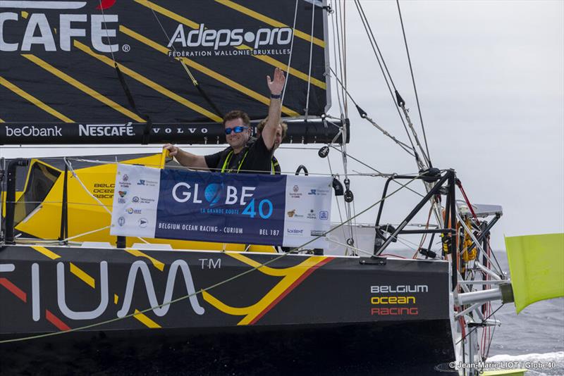 Jonas Gerckens - Belgium Ocean Racing - Curium - photo © Jean-Marie Liot / Globe40