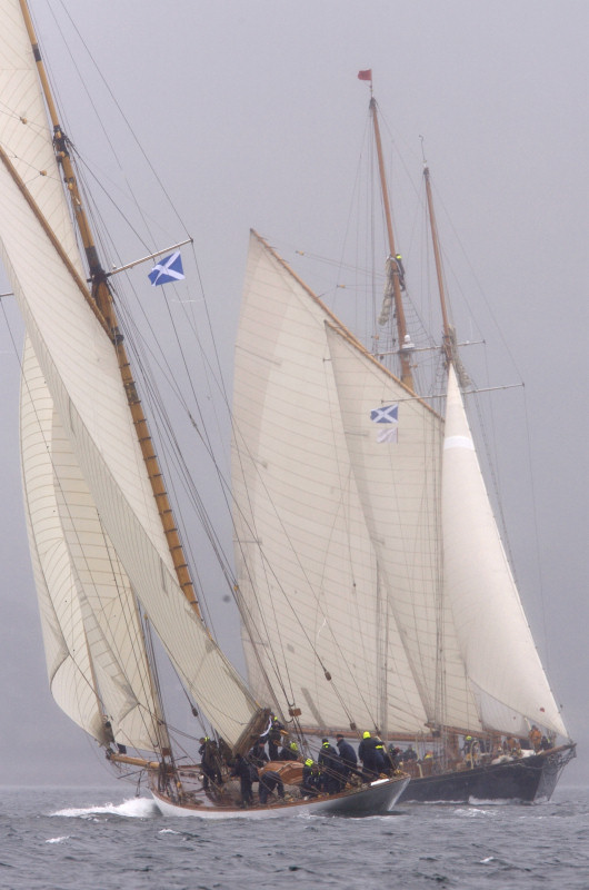 Racing on day two of the 3rd Fife regatta in the Firth of Clyde photo copyright Marc Turner / PFM Pictures taken at  and featuring the Classic Yachts class