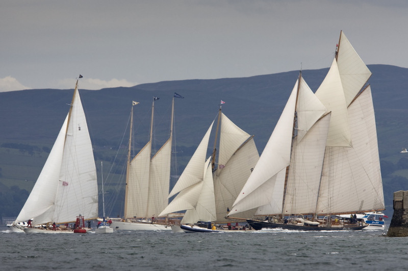 Racing on day three of the 3rd Fife regatta in the Firth of Clyde photo copyright Marc Turner / PFM Pictures taken at  and featuring the Classic Yachts class
