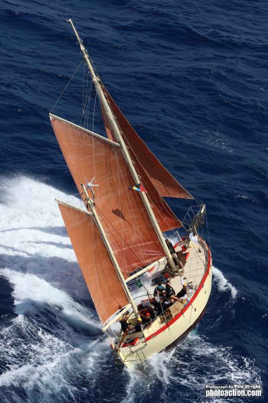 Old Bob on day 4 of the Antigua Classic Yacht Regatta photo copyright Tim Wright / www.photoaction.com taken at Antigua Yacht Club and featuring the Classic Yachts class