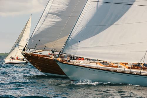 2014 Pendennis Cup day 1 photo copyright Nick Bailey taken at Royal Cornwall Yacht Club and featuring the Classic Yachts class