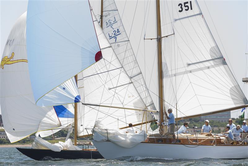 Charles Townsend's Sparkman and Stephens 39 FIDELIO and Chris Bouzaid's Luders 24 LEAF in Classics Class 2 at New York Yacht Club Race Week presented by Rolex - photo © Daniel Forster / Rolex