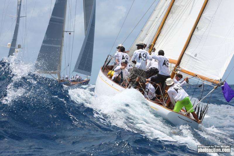 Antigua Classic Yacht Regatta day 3 photo copyright Tim Wright / www.photoaction.com taken at Antigua Yacht Club and featuring the Classic Yachts class