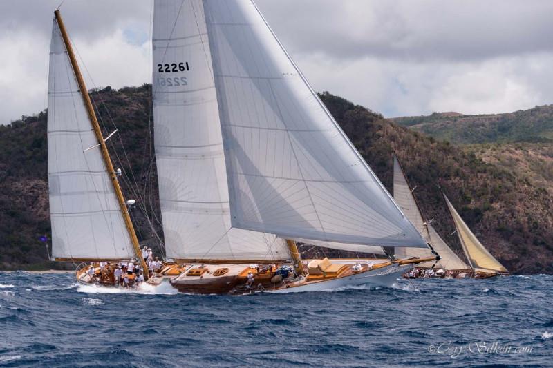 105ft (32m) Bruce King designed ketch, Whitehawk photo copyright Cory Silken taken at Antigua Yacht Club and featuring the Classic Yachts class