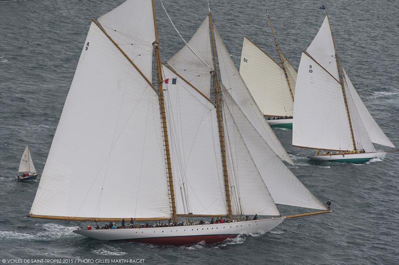 Final day of racing at Les Voiles de Saint-Tropez photo copyright Gilles Martin-Raget taken at Société Nautique de Saint-Tropez and featuring the Classic Yachts class