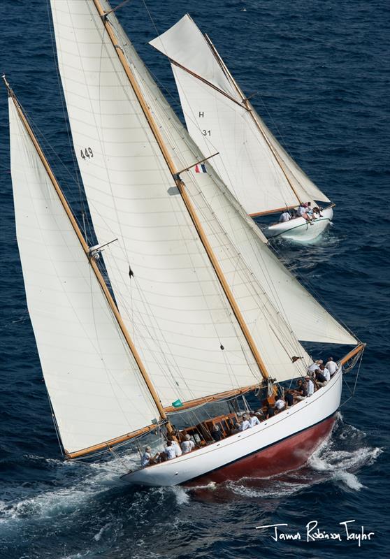 Régates Royales - Trophée Panerai at Cannes day 6 photo copyright James Robinson Taylor / www.jrtphoto.com taken at Yacht Club de Cannes and featuring the Classic Yachts class