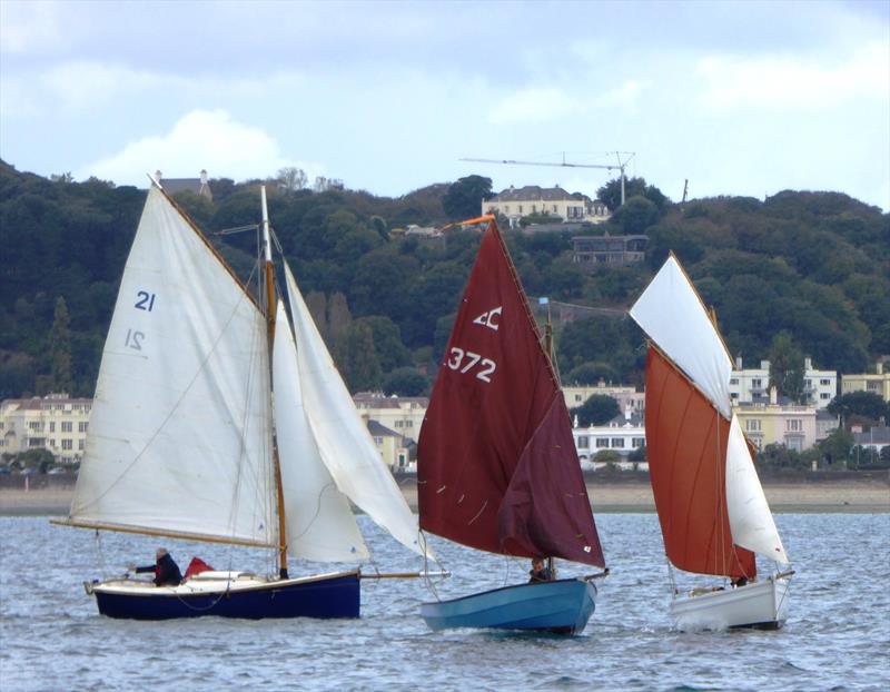 Dayboat fleet during the Jackson Yacht Services Bay Race Series photo copyright Elaine Burgis taken at Royal Channel Islands Yacht Club and featuring the Classic Yachts class