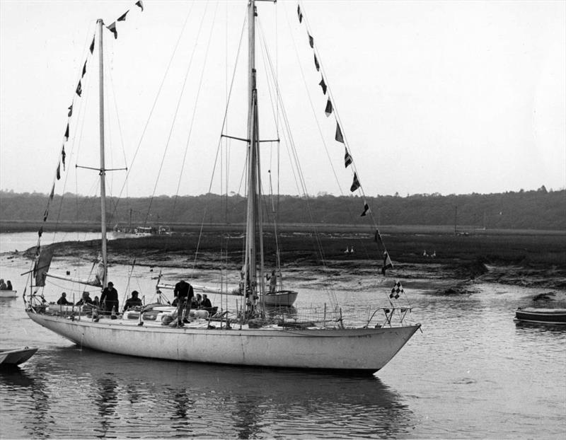 Gipsy Moth IV leaving the Beaulieu River photo copyright Beaulieu taken at Buckler's Hard Yacht Harbour and featuring the Classic Yachts class