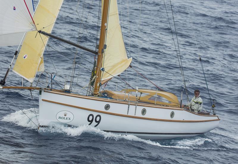 Maluka of Kermandie during the Rolex Sydney Hobart Yacht Race photo copyright Rolex / Daniel Forster taken at Cruising Yacht Club of Australia and featuring the Classic Yachts class