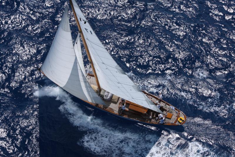 The Blue Peter was launched in 1930, although the teak used in the construction of her hull was brought from Thailand in 1870. She was designed by Alfred Mylne and has unfinished business having retired from the race last year  photo copyright Tim Wright / www.photoaction.com taken at Royal Ocean Racing Club and featuring the Classic Yachts class