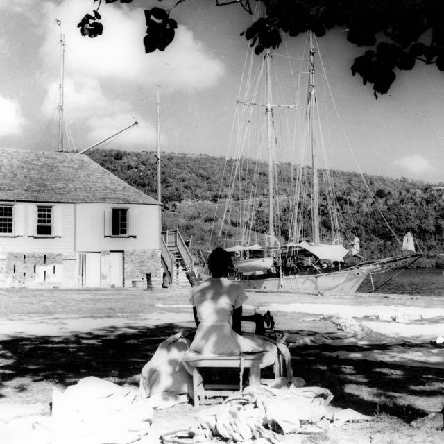 A look at Nelson's Dockyard in the early 1950s photo copyright Desmond Nicholson taken at  and featuring the Classic Yachts class