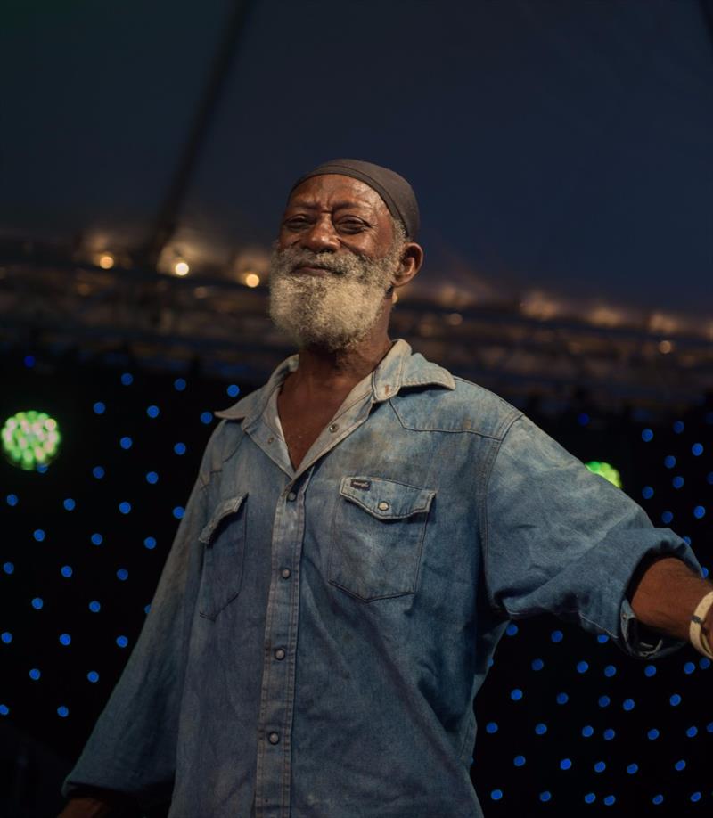 Salty Beard contest winner Nupee  at the Antigua Classic Yacht Regatta photo copyright Ted Martin taken at  and featuring the Classic Yachts class