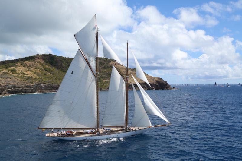 Majestic schooner, Eleonora will make a magnificent sight as she arrives in Bermuda for the America's Cup photo copyright Tim Wright / www.photoaction.com taken at Royal Bermuda Yacht Club and featuring the Classic Yachts class
