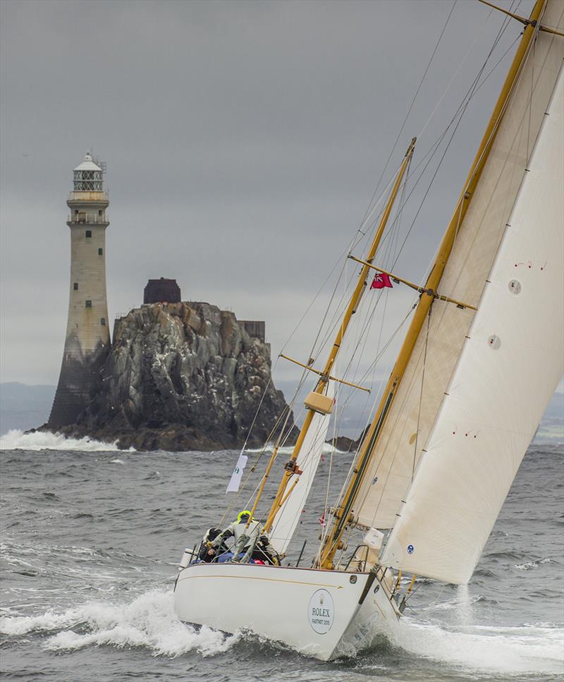 Dorade during the Rolex Fastnet Race photo copyright Rolex / Daniel Forster taken at Royal Ocean Racing Club and featuring the Classic Yachts class