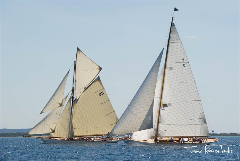 Moonbeam and Cambria on day 4 at Panerai Classic Yachts Challenge at Argentario Sailing Week - photo © James Robinson Taylor / www.jrtphoto.com