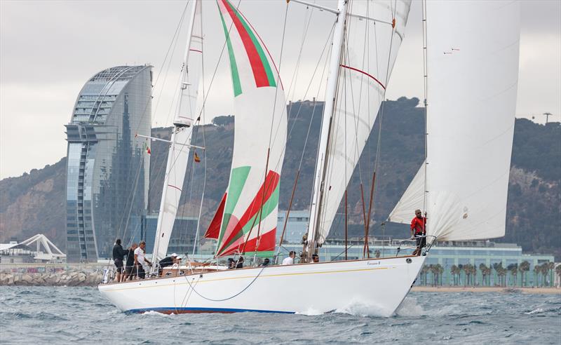 Puig Vela Clàssica Barcelona - Corsario II on day 2 photo copyright Nico Martinez / www.MartinezStudio.es taken at Real Club Nautico de Barcelona and featuring the Classic Yachts class