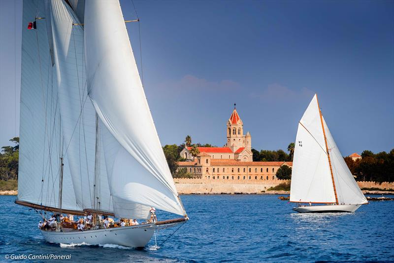 Elena of London and Chinook on day 2 of the 39th Régates Royales de Cannes – Trophée Panerai photo copyright Guido Cantini / Panerai taken at Yacht Club de Cannes and featuring the Classic Yachts class