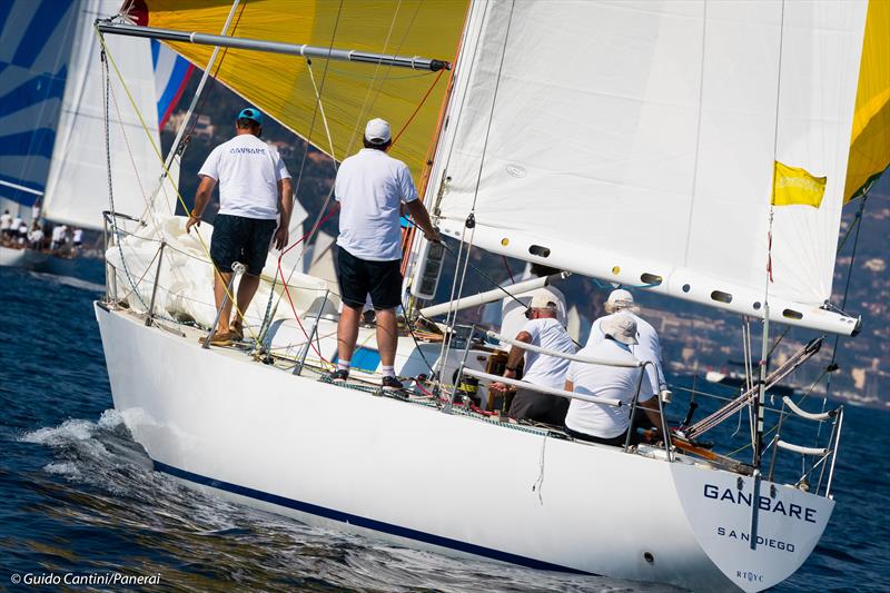 Ganbare at the 39th Régates Royales de Cannes – Trophée Panerai photo copyright Guido Cantini / Panerai taken at Yacht Club de Cannes and featuring the Classic Yachts class