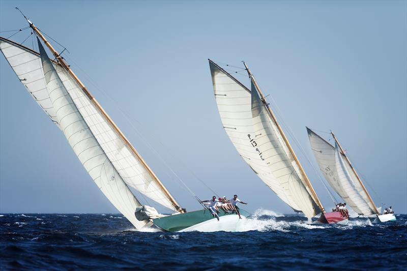 Olympian, Chips and Oriole competing for the Gstaad Yacht Club Centenary Trophy during Les Voiles de Saint-Tropez photo copyright Jürg Kaufmann taken at Société Nautique de Saint-Tropez and featuring the Classic Yachts class