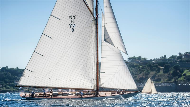 Spartan competing for the Gstaad Yacht Club Centenary Trophy during Les Voiles de Saint-Tropez photo copyright Jürg Kaufmann taken at Société Nautique de Saint-Tropez and featuring the Classic Yachts class