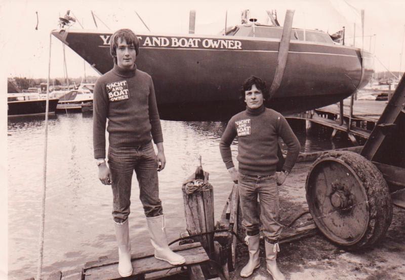 Flashback: RORC member Gavin Howe and Mike Owen in the 1978 Round Britain Race - photo © RORC
