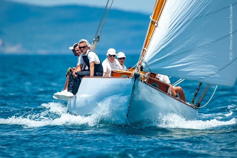 Patrizio Bertelli and Linett at the Argentario Sailing Week and Panerai Classic Yacht Challenge - photo © Fabio Taccola