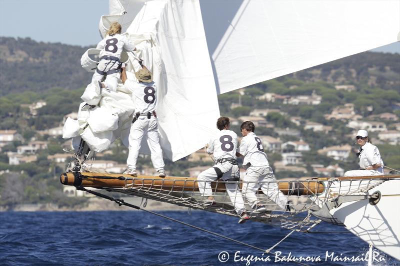 Les Voiles de Saint-Tropez day 4 photo copyright Eugenia Bakunova / www.mainsail.ru taken at Société Nautique de Saint-Tropez and featuring the Classic Yachts class