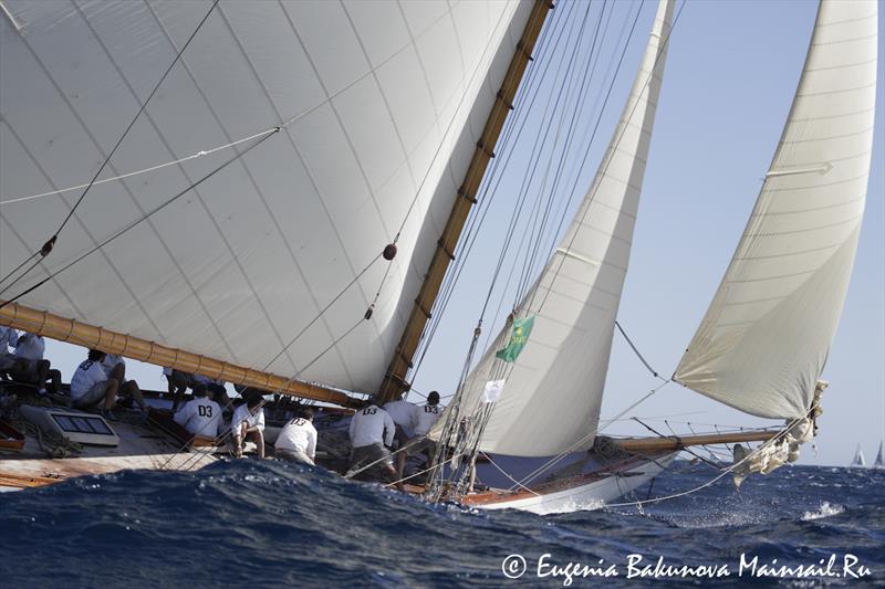 Les Voiles de Saint-Tropez day 4 photo copyright Eugenia Bakunova / www.mainsail.ru taken at Société Nautique de Saint-Tropez and featuring the Classic Yachts class