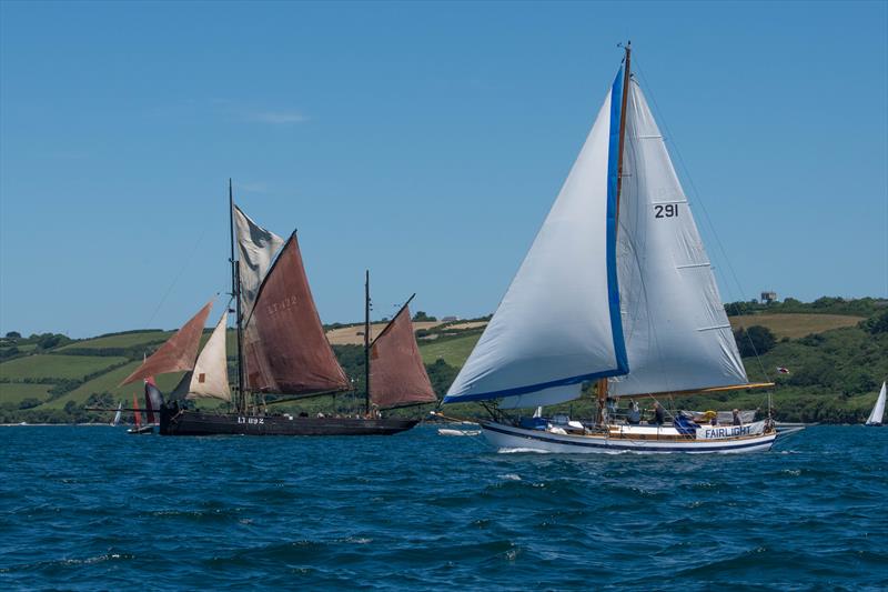 Boatrace Falmouth Classics 2018 photo copyright Asher Mann taken at  and featuring the Classic Yachts class