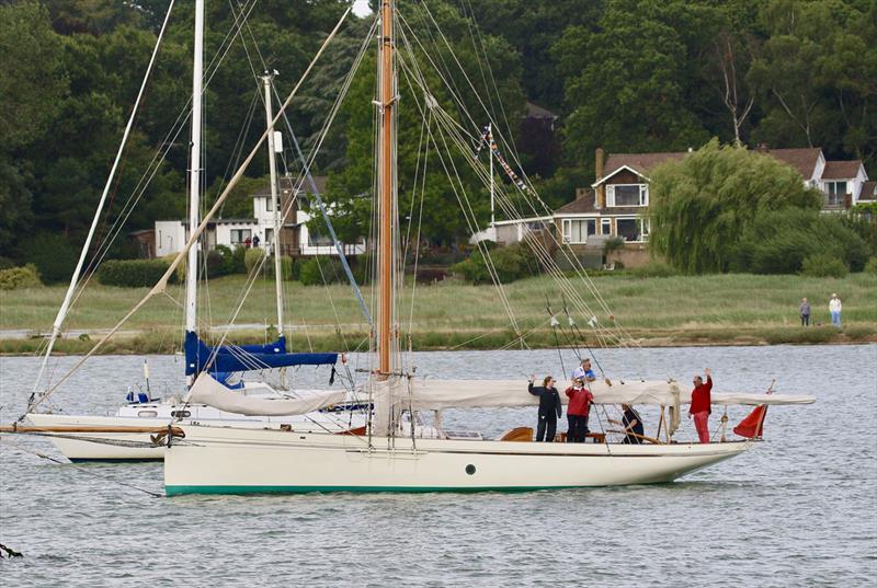 Hamble River Sailing Club Centenary Founders Day Sail Past photo copyright Gill Pearson taken at Hamble River Sailing Club and featuring the Classic Yachts class