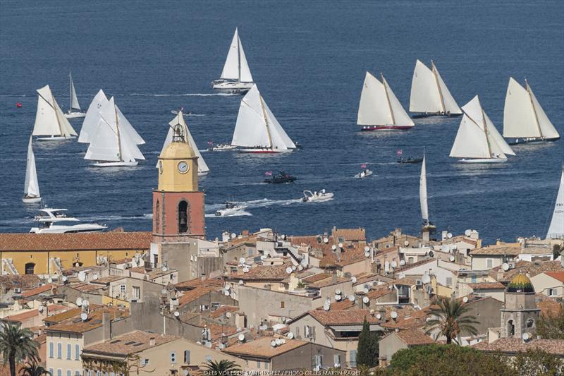 Voiles de Saint-Tropez day 3 photo copyright Gilles Martin-Raget taken at Société Nautique de Saint-Tropez and featuring the Classic Yachts class