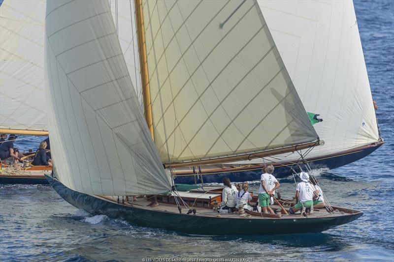 Voiles de Saint-Tropez day 4 photo copyright Gilles Martin-Raget taken at Société Nautique de Saint-Tropez and featuring the Classic Yachts class