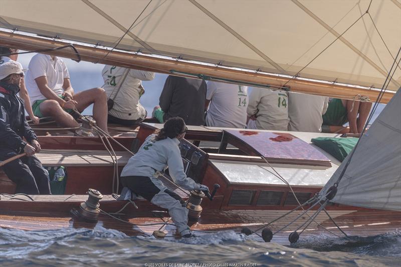 Voiles de Saint-Tropez day 4 photo copyright Gilles Martin-Raget taken at Société Nautique de Saint-Tropez and featuring the Classic Yachts class