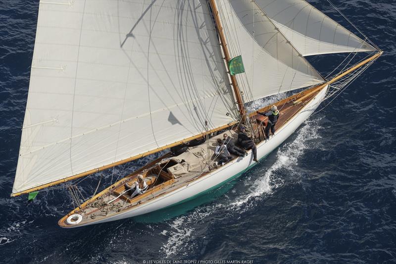 Voiles de Saint-Tropez day 6 photo copyright Gilles Martin-Raget taken at Société Nautique de Saint-Tropez and featuring the Classic Yachts class