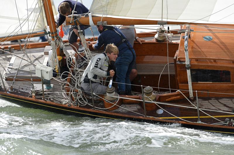 Hamble Classics 2021 photo copyright Rick Tomlinson / www.rick-tomlinson.com taken at Royal Southern Yacht Club and featuring the Classic Yachts class