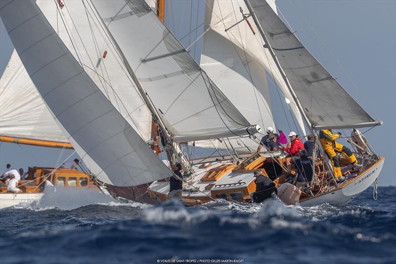 Les Voiles de Saint-Tropez day 5 photo copyright Gilles Martin-Raget taken at Société Nautique de Saint-Tropez and featuring the Classic Yachts class