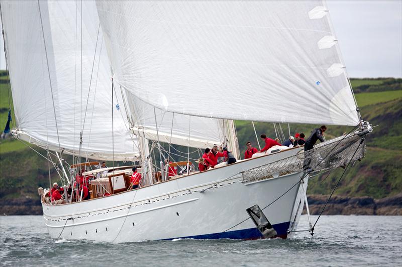 Pendennis Cup day 3 photo copyright Tom Gruitt / www.tom-gruitt.co.uk taken at Royal Cornwall Yacht Club and featuring the Classic Yachts class